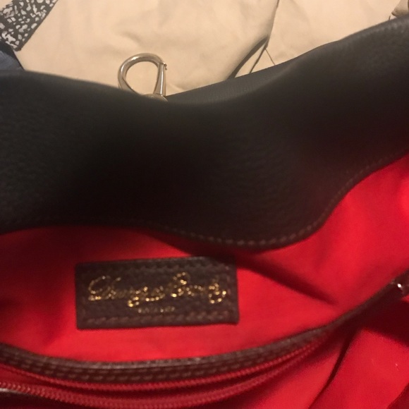 Black Leather Dooney and Bourke Shoulder Bag - Picture 8 of 8